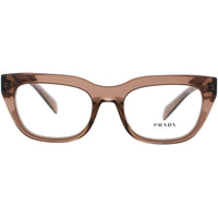 Prada Women's Eyeglasses - Transparent Brown Acetate Full Rim Frame | PR A06V 17O1O1 ,