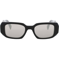 Prada Women's Sunglasses - Black Acetate Rectangular Full Rim Frame | PR 17WS 1AB2B0 ,