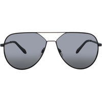 Quay Unisex Sunglasses - Black Metal Aviator Full Rim Frame | HOLD PLEASE BLK/SMK ,