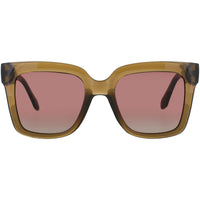 Quay Women's Sunglasses - Crystal Sage Acetate Square Full Rim Frame | ICY GRN/BRN ,