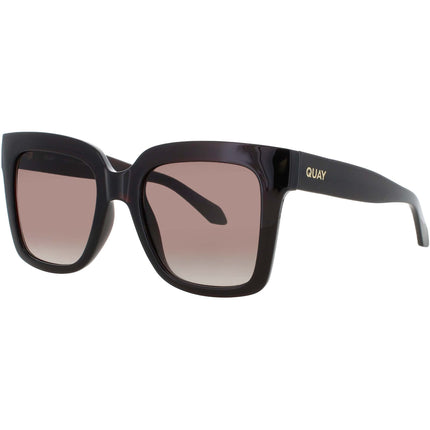 Quay Women's Sunglasses - Espresso Black Square Shape Full Rim Frame | ICY ESPR/BRN ,