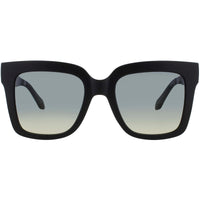 Quay Women's Sunglasses - Matte Black Acetate Square Full Rim Frame | ICY MTBLK/SMKGRN ,