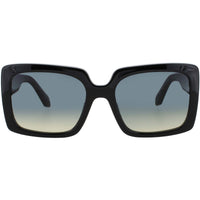 Quay Women's Sunglasses - Black Square Shape Full Rim Frame | TOTAL VIBE BLK/SMKGRN ,