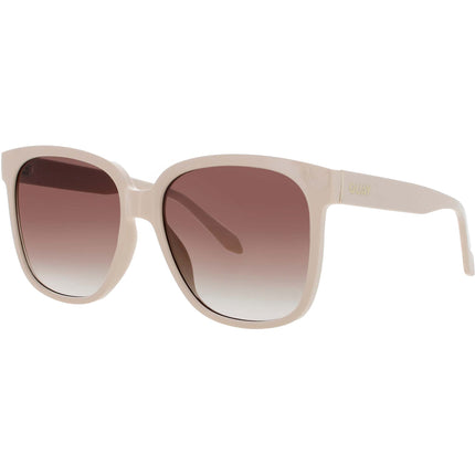 Quay Women's Sunglasses - Champagne Square Shape Full Rim Frame | WIDE AWAKE CHAM/BRN ,