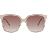 Quay Women's Sunglasses - Champagne Square Shape Full Rim Frame | WIDE AWAKE CHAM/BRN ,