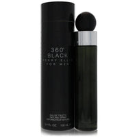 Perry Ellis Men's Eau De Toilette - 360 Black Amber Spicy, 3.4 oz | 844061000513 ,