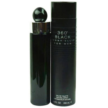 Perry Ellis Men's Eau De Toilette - 360 Black Amber Spicy, 6.7 oz | 844061009547 ,