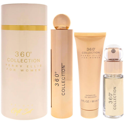 Perry Ellis Women's 3 Pcs Canister Set - 360 Collection Deluxe | 844061013643 ,
