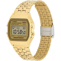 Casio Men's Watch - Chronograph Grey Digi Dial Yellow Gold Bracelet | A158WETG-9AVT ,