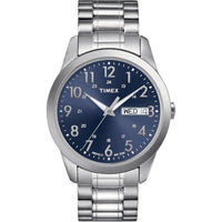 Timex Men's Watch - Quartz Blue Dial Silver Stainless Steel Bracelet | TW2P67300 ,