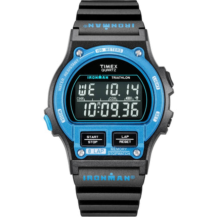 Timex Men's Watch - Ironman Bimmer 8-Lap Grey Digital Dial Resin Strap | TW5M54400 ,