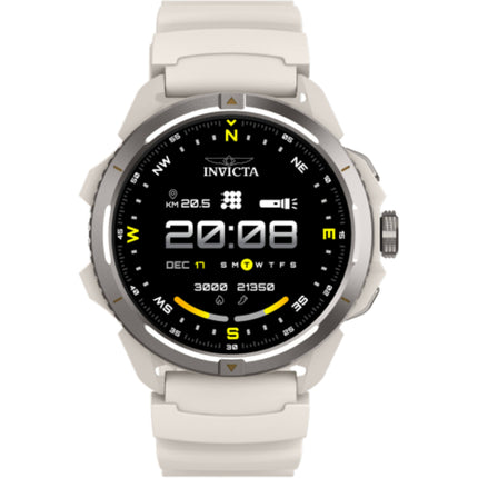 Invicta Unisex Watch - I-Tech Black Dial White Silicone Strap Digital | ITECH-010 ,