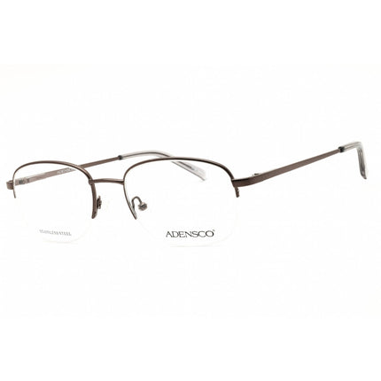 Adensco Men's Eyeglasses - Ruthenium Metal Oval Half Rim Frame | AD 140 06LB 00 ,