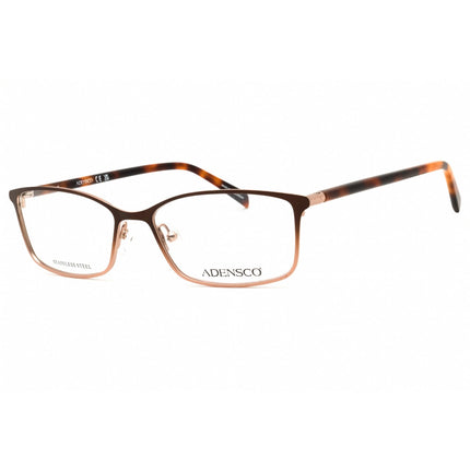 Adensco Women's Eyeglasses - Rectangular Shape Brown/Gold Metal Frame | AD 233 0FG4 00 ,