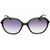 Anne Klein Women's Sunglasses - Olive Acetate Round Full Rim Frame | AK7075 300 ,