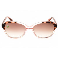 Anne Klein Women's Sunglasses - Blush Crystal Havana Acetate Oval Frame | AK7078 660 ,