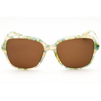 Anne Klein Women's Sunglasses - Olive Marble Acetate Rectangular Frame | AK7093 330 ,