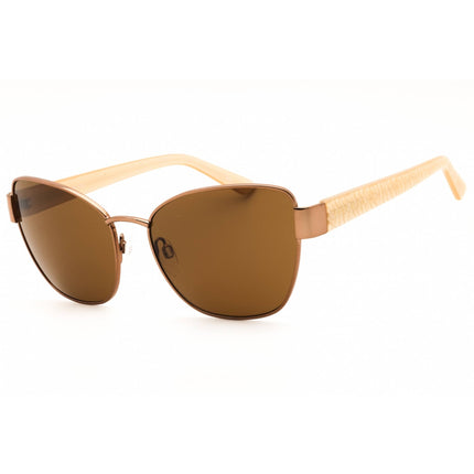 Anne Klein Women's Sunglasses - Mocha Metal Cat Eye Full Rim Frame | AK7101 200 ,