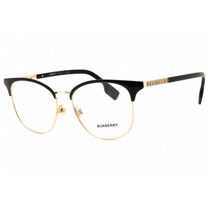 Burberry Women's Eyeglasses - Light Gold/Black Metal Round Shape Frame | 0BE1355 1109 ,