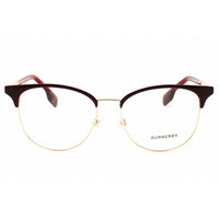 Burberry Women's Eyeglasses - Light Gold/Bordeaux Round Full Rim Frame | 0BE1355 1319 ,