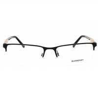 Burberry Men's Eyeglasses - Black Metal Rectangular Shape Half Rim Frame | BE1282 1001 ,