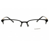 Burberry Men's Eyeglasses - Black Rubber Rectangular Half Rim Frame | BE1323 1213 ,