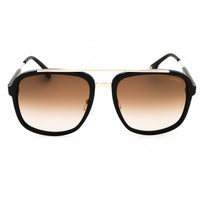 Carrera Men's Sunglasses - Rectangular Shape Black/Gold Plastic Frame | 133/S 02M2 HA ,