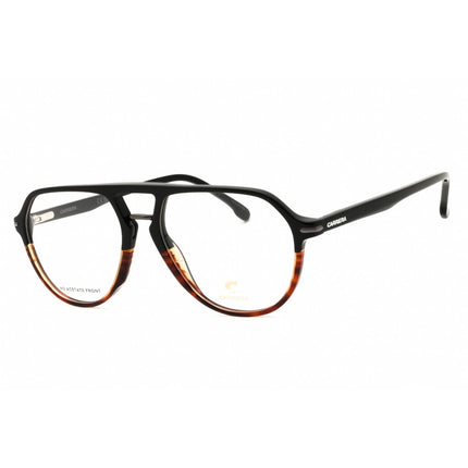 Carrera Men's Eyeglasses - Aviator Shape Black/Brown Acetate Full Rim Frame | 345 37N ,