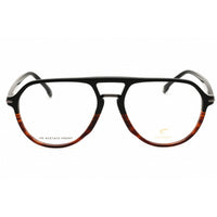 Carrera Men's Eyeglasses - Aviator Shape Black/Brown Acetate Full Rim Frame | 345 37N ,