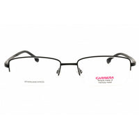 Carrera Men's Eyeglasses - Rectangular Matte Black Metal Half Rim Frame | 8860 003 ,
