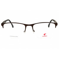 Carrera Men's Eyeglasses - Rectangular Shape Brown Metal Half Rim Frame | 8861 09Q ,