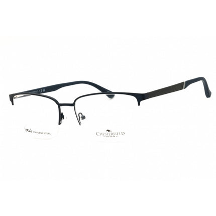 Chesterfield Men's Eyeglasses - Matte Blue Metal Rectangular Frame | CH 118XL 0FLL 00 ,