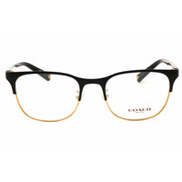 Coach Women's Eyeglasses - Black/Gold Metal Oval Shape Full Rim Frame | 0HC5131 9346 ,
