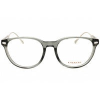 Coach Men's Eyeglasses - Transparent Grey Acetate Round Full Rim Frame | 0HC6265U 5878 ,