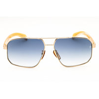 David Beckham Men's Sunglasses - Gold Metal Rectangular Frame | DB 7102/S 006S 08 ,