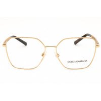 Dolce & Gabbana Women's Eyeglasses - Gold Rectangular Full Rim Frame | 0DG1351 02 ,