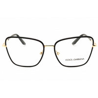 Dolce & Gabbana Women's Eyeglasses - Gold/Black Metal Full Rim Frame | 0DG1359 1334 ,