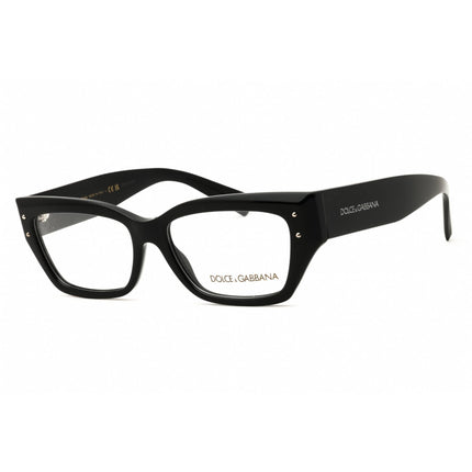 Dolce & Gabbana Women's Eyeglasses - Black Rectangular Full Rim Frame | 0DG3387 501 ,