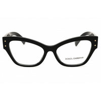 Dolce & Gabbana Women's Eyeglasses - Black Cat Eye Shape Full Rim Frame | 0DG3404 501 ,