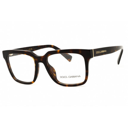 Dolce & Gabbana Men's Eyeglasses - Havana Rectangular Full Rim Frame | 0DG3422 502 ,
