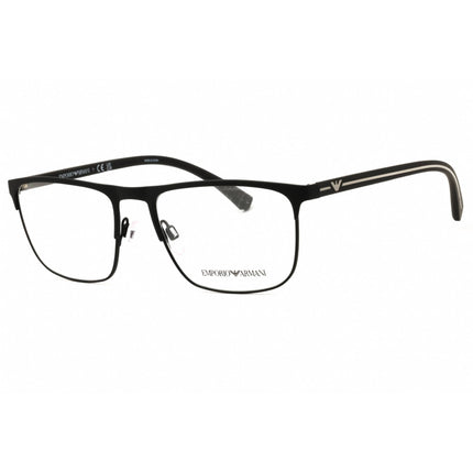 Emporio Armani Men's Eyeglasses - Rubber Black Metal Rectangular Frame | 0EA1079 3094 ,