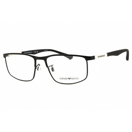 Emporio Armani Men's Eyeglasses - Matte Black Metal Rectangular Frame | 0EA1131 3001 ,