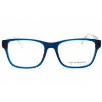 Emporio Armani Men's Eyeglasses - Shiny Opaline Blue Rectangular Frame | 0EA3239 6092 ,