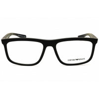 Emporio Armani Men's Eyeglasses - Matte Black Rectangular Shape Frame | 0EA3246 5001 ,