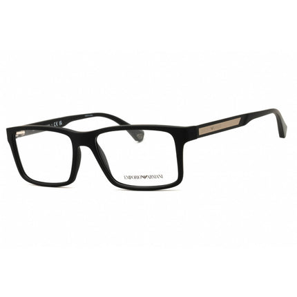 Emporio Armani Unisex Eyeglasses - Black Rubber Acetate Full Rim Frame | EA3038 5063 ,