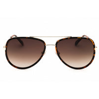 Fossil Unisex Sunglasses - Aviator Havana Metal Full Rim Frame | FOS 2147/G/S 086 ,