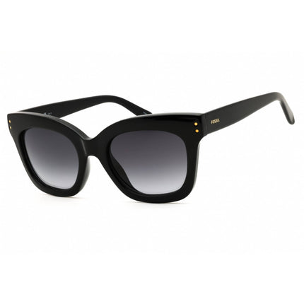 Fossil Women's Sunglasses - Cat Eye Black Plastic Full Rim Frame | FOS 3153/G/S 807 ,