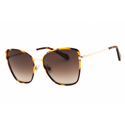 Fossil Women's Sunglasses - Cat Eye Havana Metal Full Rim Frame | FOS 3159/G/S 086 ,