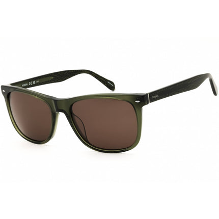 Fossil Men's Sunglasses - Crystal Green Plastic Full Rim Frame | Fos 2062/S 00OX 70 ,