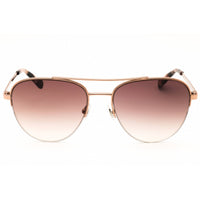 Fossil Women's Sunglasses - Red/Gold Aviator Full Rim Frame | FOS 2106/G/S 0AU2 HA ,